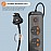 Portronics Power Plate 6 with 4 USB Ports + 5 Power Sockets Extension Board/ 2500W Power Converter/ Cord Length 3Mtr - Black