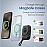 Portronics Power Shutter Powerbank - 15W Wireless Charging/ 22.5W Type C PD Output/ In Built Type C and 8 Pin Cable/ LED Display (Black)