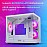 Zebronics Argo Cube Form Factor Gaming Cabinet with Micro ATX, ITX, 2X 120mm Side + 120mm Rear Fan (ARGB Inner Glow), Tempered Glass Front & Side Panel, Type C (White)