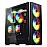 Zebronics Halo Mid-Tower Premium Gaming Cabinet EATX/ATX/M-ATX, 3X 140mm Front + 140mm Rear Fan, ARGB Inner Glow, RGB LED Control, Tempered Glass Side Panel, USB 3.0
