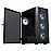 Zebronics AERO Mid-Tower Premium Gaming Cabinet EATX/ ATX/ M-ATX, 3X 120mm Front + 120mm Rear Fan, ARGB Inner Glow, LED Control, Hinged Tempered Glass Side Panel, USB 3.0 (Black)