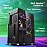 Zebronics AERO Mid-Tower Premium Gaming Cabinet EATX/ ATX/ M-ATX, 3X 120mm Front + 120mm Rear Fan, ARGB Inner Glow, LED Control, Hinged Tempered Glass Side Panel, USB 3.0 (Black)