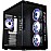 Zebronics ZEB-948B Hermes Premium Gaming Chassis/ Supports ATX/ Micro ATX Motherboard/ Cubical Dual Chamber Design/ RGB Sync/ AIO Cooler/ Dual Halo Ring RGB LED Fan/ Wrap-Around Tempered Glass Panel (Black)
