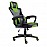Zebronics GC1400 Gaming Chair with 360° Swivels & Casters/ 90°-125° Backrest Angle/ Heavy Duty Base/ Frame/ Class 3 Gas Lift/ Spacious Seat/ Neck, Head Cushion (Green)