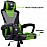 Zebronics GC1400 Gaming Chair with 360° Swivels & Casters/ 90°-125° Backrest Angle/ Heavy Duty Base/ Frame/ Class 3 Gas Lift/ Spacious Seat/ Neck, Head Cushion (Green)