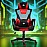 Zebronics GC1400 Gaming Chair with 360° Swivels and Casters, 90°-125° Backrest Angle/Heavy Duty Base/ Frame/ Class 3 Gas Lift/ Spacious Seat/ Neck and Head Cushion (Red)
