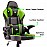 Zebronics GC1600 Gaming Chair with 360° Swivels and Casters/ 90°-125° Backrest Angle/ Heavy Duty Base and Frame/ Class 3 Gas Lift/ Spacious Seat/ Neck, Head Cushion/ Lumbar Cushion (Green)