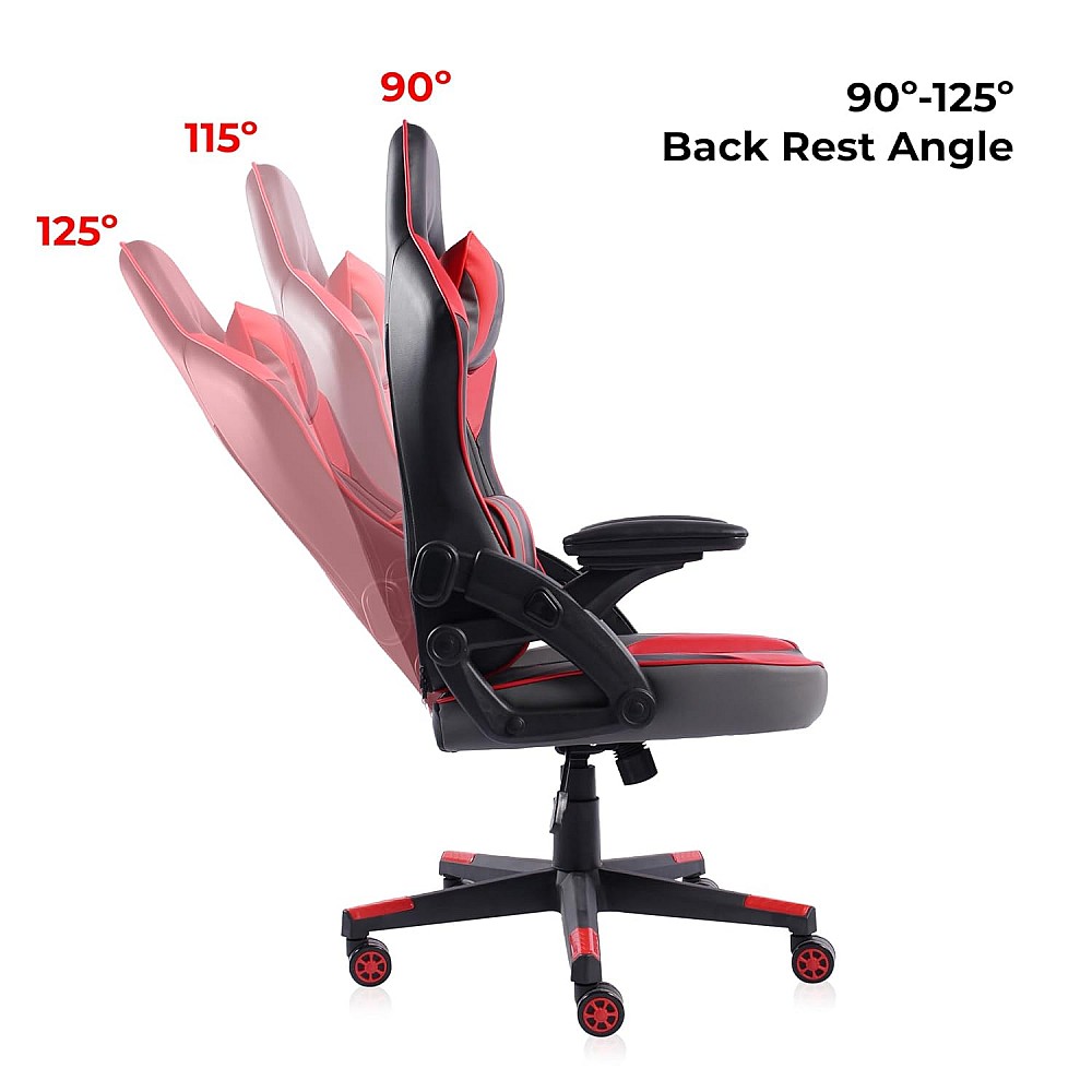 Zebronics GC1600 Gaming Chair (Red) Best Price in India on