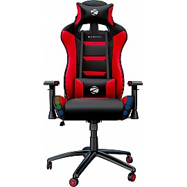 Zebronics Faux Leather Zeb-GC3000 Premium Gaming Chair with RGB Lights, 4D Armrest, 90-180 Degree Backrest, Neck and Lumbar Cushion, Adjustable Height, 360 Swivels and Casters, Large - Black