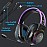 Zebronics Jet Pro Premium Wired Gaming On Ear Headphone with LED for Headband + earcups/ 40mm Neodymium Drivers/ 2 Meter Braided Cable with mic/ Suspension Design/ 3.5mm + USB Connector (Black, Blue)