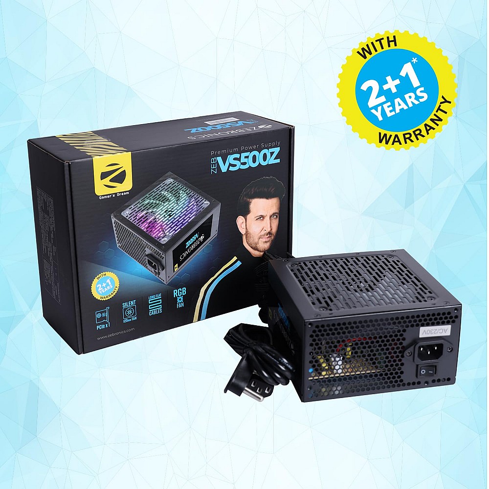 Zebronics VS500Z 500W Power Supply Best Price in India on