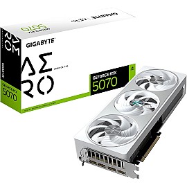 Gigabyte GeForce RTX 5070 AERO OC 12GB GDDR7 192-Bit Triple Fan Graphics card (GV-N5070AERO OC-12GD)