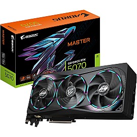 Gigabyte AORUS GeForce RTX 5070 MASTER 12GB GDDR7 192-Bit Triple Fan Graphics card (GV-N5070AORUS M-12GD)