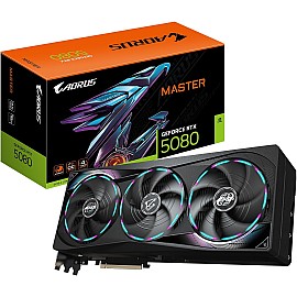 Gigabyte AORUS GeForce RTX 5080 MASTER 16GB GDDR7 256-Bit Triple Fan Graphics Card (GV-N5080AORUS M-16GD)