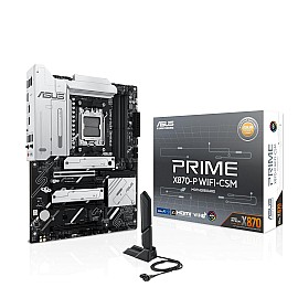 Asus PRIME X870-P WIFI-CSM Motherboard for AMD Ryzen 9000 & 8000 & 7000 Series Desktop Processors - Socket AM5