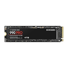 Samsung 990 PRO 4TB Gen4 NVME SSD - Read Speeds Up to 7,450 MB/s for High End Computing, Gaming, Video Editing and Heavy Duty Workstations (MZ-V9P4T0BW)