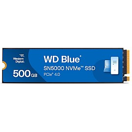 Western Digital WD Blue SN5000 500GB NVMe SSD - Upto 5000MB/s R/ 5Y Warranty/ PCIe Gen 4 NVMe M.2 (2280) (WDS500G4B0E)