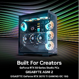 GIGABYTE AGNI 2 Prebuilt Gaming PC with Gigabyte GeForce RTX 5070Ti GAMING OC 16GB GPU