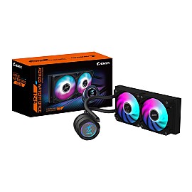 Gigabyte AORUS WATERFORCE II 240 AIO Liquid CPU Cooler - 240mm Radiator/ Dual ARGB Fans/ Anti-Leak Design/ Intel & AMD Compatible (Black)