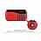 Portronics Plugs Red Portable Speaker POR-143 - AUX+FM+MICRO SD+LED DISPLAY