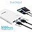 Portronics Indo 5X 5000mAh Power Bank with Dual Input (Micro, Type-C) - White