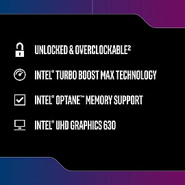 Intel Core i5-9600K 9th Generation Processor (3.70GHz, 4.60 GHz Turbo/ 6 Cores/ LGA1151 Socket/ 9MB Cache)