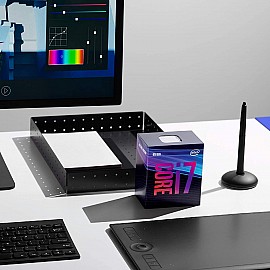Intel Core i7-9700 9th Generation Processor (8-Core/ LGA 1151 Socket/ 8-Thread/ 3.0 GHz (4.7 GHz Turbo)/ 12M Cache)