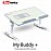 Portronics My Buddy Plus Portable Laptop Stand With Cooling Fan (Grey) - POR-704