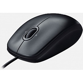 Logitech M100 USB Mouse - Black