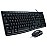 Logitech MK200 USB Keyboard and Mouse Combo - Full-Size Wired Keyboard with Media Keys, High-Definition Optical Mouse