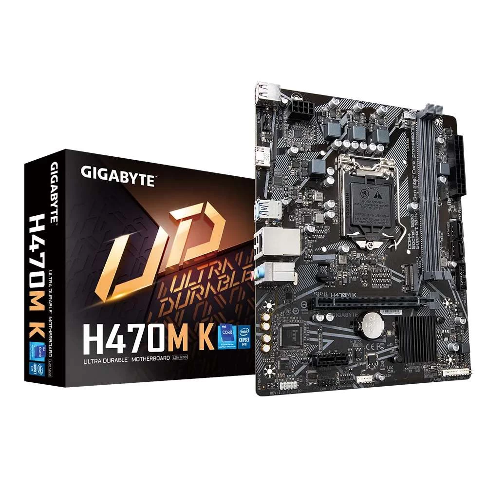 Gigabyte H470M K Motherboard for 10th & 11th Gen Intel Core Processors - LGA1200 Socket