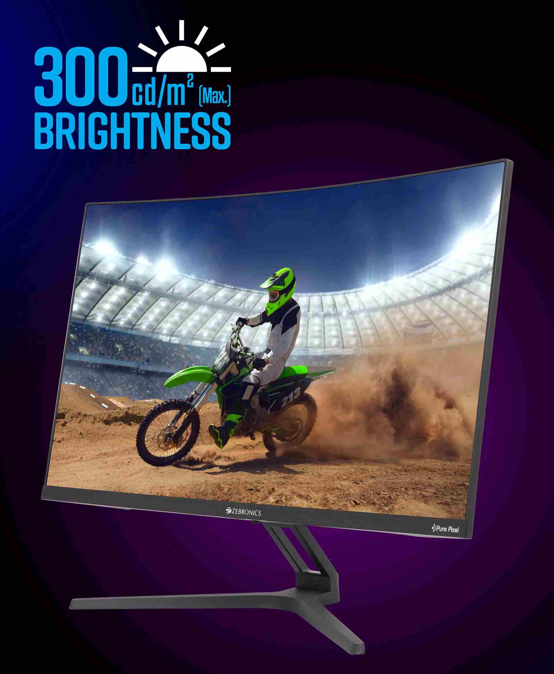 Best 27 Inch Curved Gaming Monitor Under 300 Zebronics Zeb-S27B 27 inch Curved Gaming Monitor Best Price in India