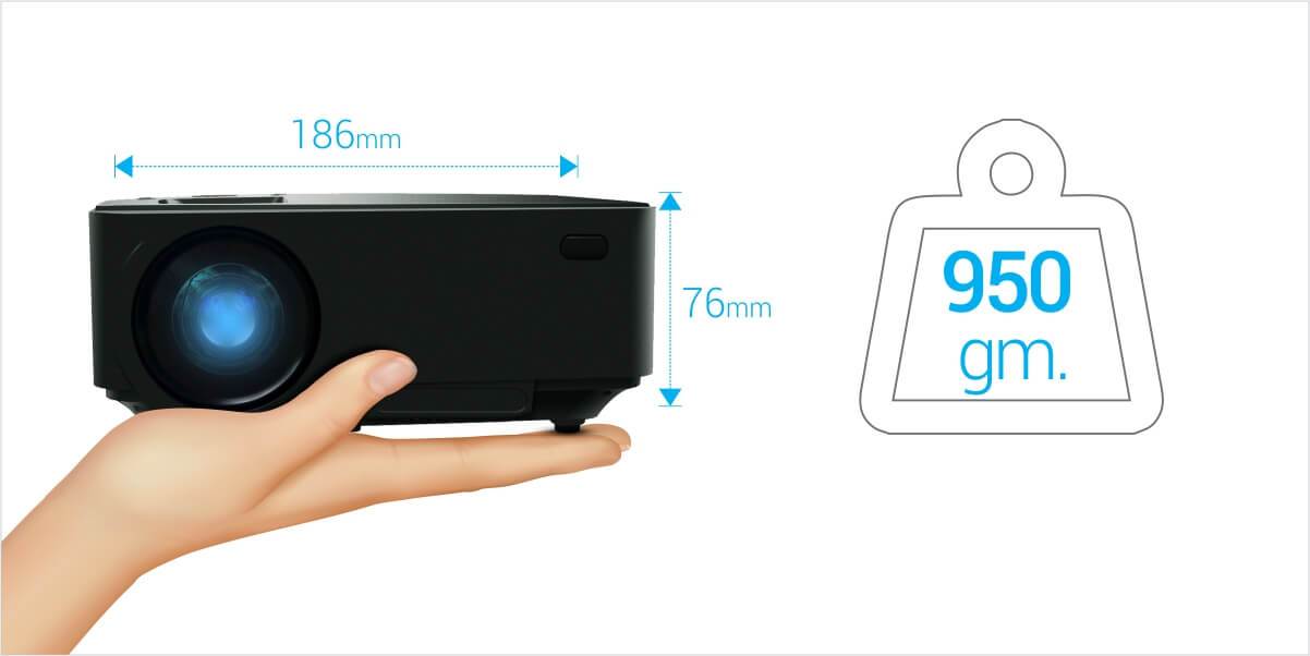 portronics beem 100 projector size - ultra portable projector you can carry easily anywhere