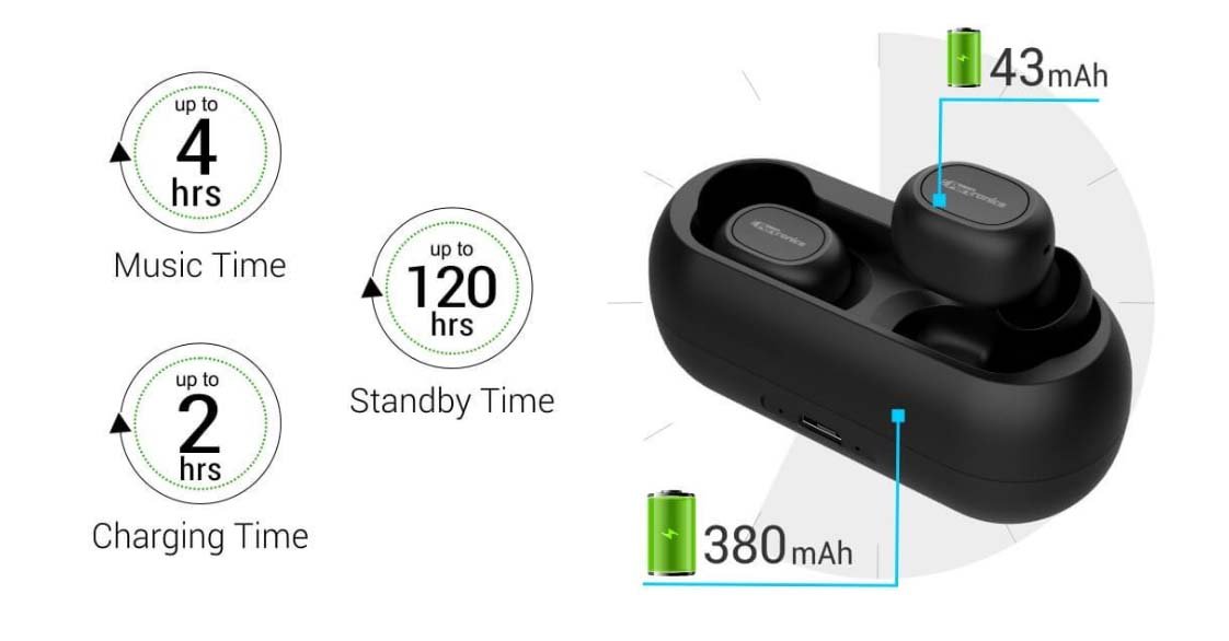 portronics harmonics twins bluetooth earbuds
